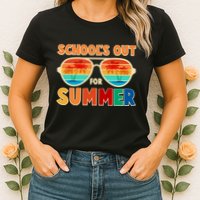 Retro Schools Out For Summer Womens T-Shirt