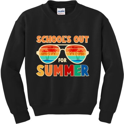 Retro Schools Out For Summer Kids Sweatshirt