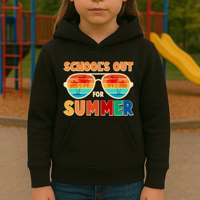 Retro Schools Out For Summer Kids Hoodie
