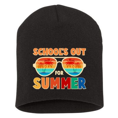 Retro Schools Out For Summer Short Acrylic Beanie