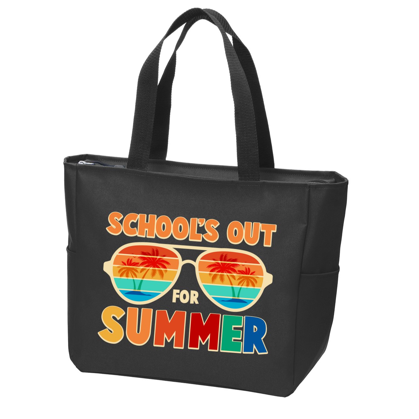 Retro Schools Out For Summer Zip Tote Bag