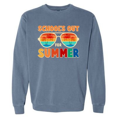 Retro Schools Out For Summer Garment-Dyed Sweatshirt