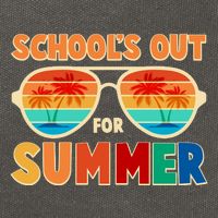 Retro Schools Out For Summer Cotton Canvas Backpack