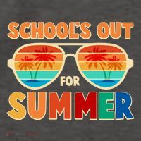 Retro Schools Out For Summer Vector Backpack