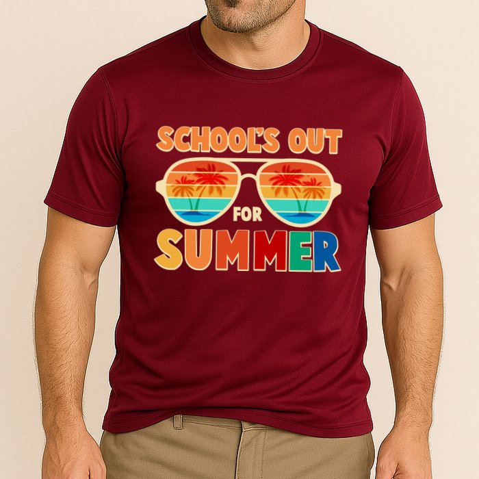 Retro Schools Out For Summer Performance Shirt