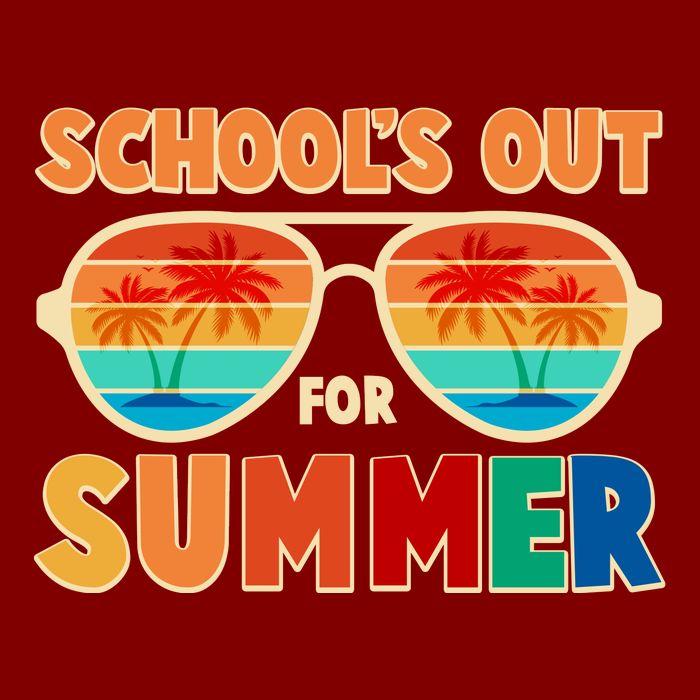 Retro Schools Out For Summer Apron