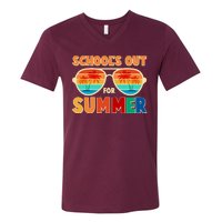 Retro Schools Out For Summer V-Neck T-Shirt