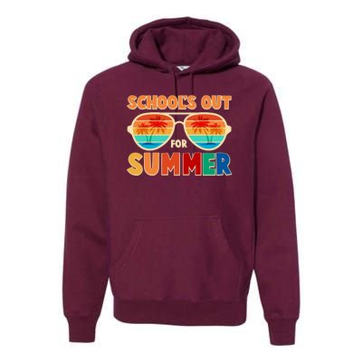 Retro Schools Out For Summer Premium Hoodie