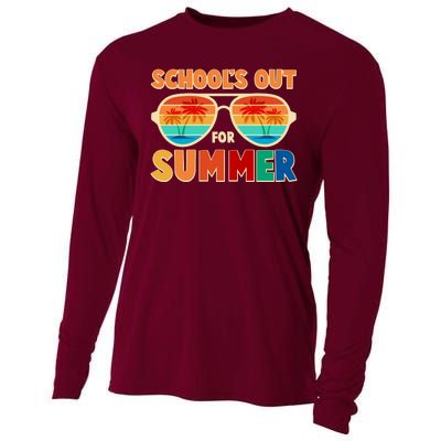 Retro Schools Out For Summer Cooling Performance Long Sleeve Crew