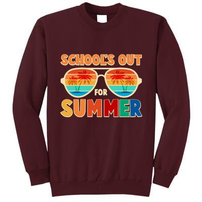 Retro Schools Out For Summer Tall Sweatshirt