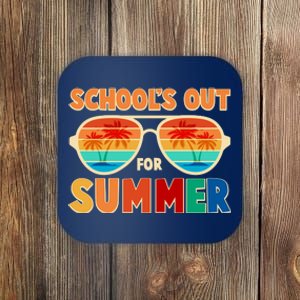 Retro Schools Out For Summer Coaster