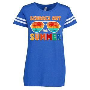 Retro Schools Out For Summer Enza Ladies Jersey Football T-Shirt