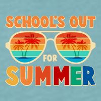Retro Schools Out For Summer Sueded Cloud Jersey T-Shirt