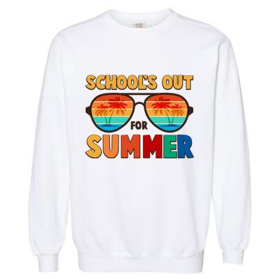 Retro Schools Out For Summer Garment-Dyed Sweatshirt