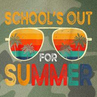Retro Schools Out For Summer Legacy Tie Dye Trucker Hat