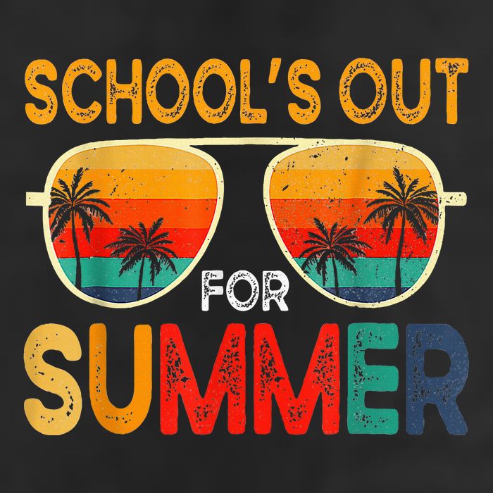 Retro Schools Out For Summer 7 Panel Mesh Trucker Snapback Hat
