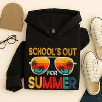 Retro Schools Out For Summer Hoodie