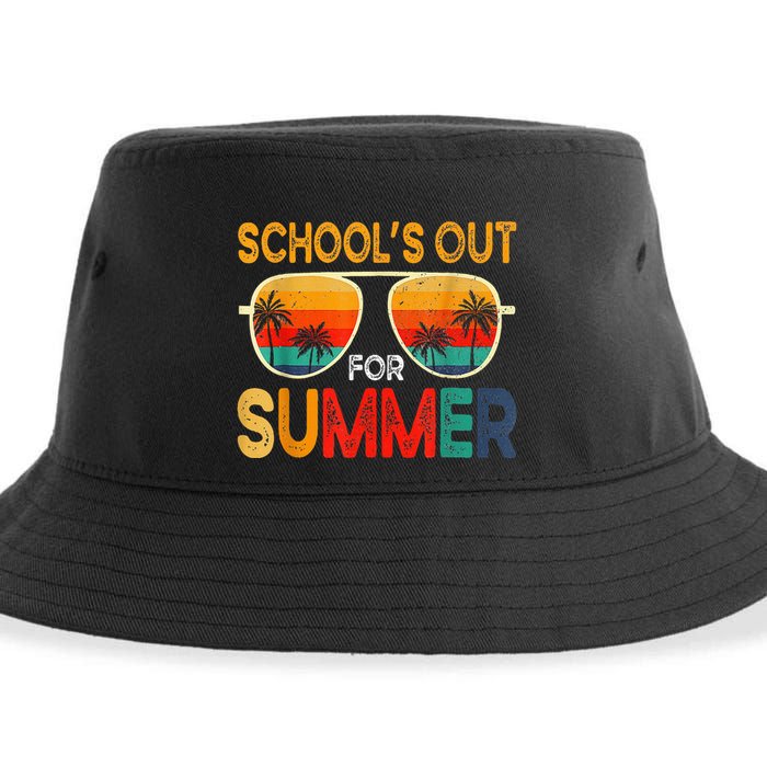 Retro Schools Out For Summer Sustainable Bucket Hat