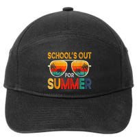 Retro Schools Out For Summer 7-Panel Snapback Hat