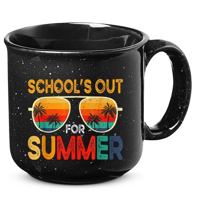 Retro Schools Out For Summer 15oz Campfire Ceramic Mug