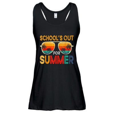 Retro Schools Out For Summer Ladies Essential Flowy Tank