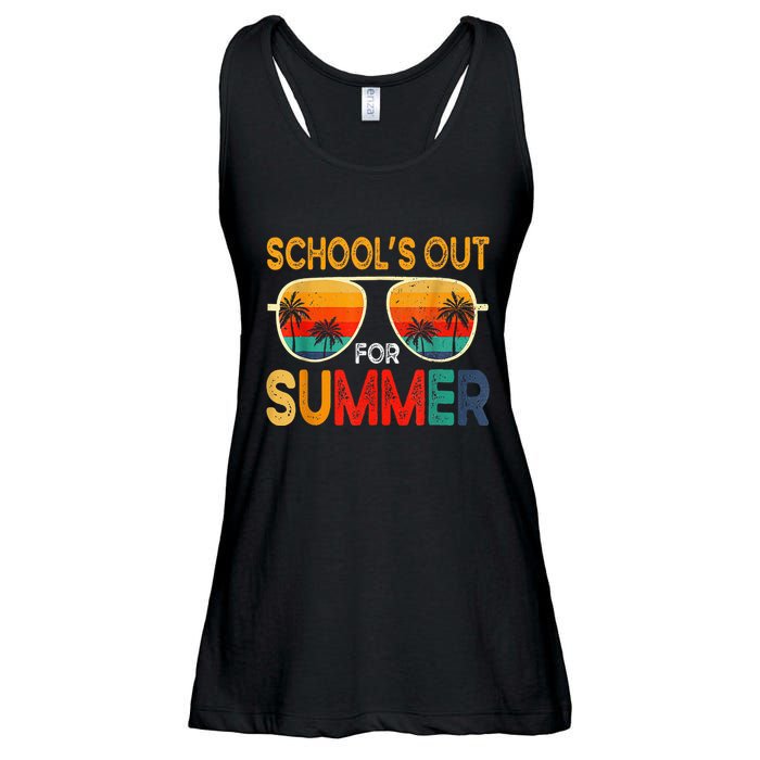 Retro Schools Out For Summer Ladies Essential Flowy Tank