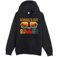 Retro Schools Out For Summer Premium Pullover Hoodie