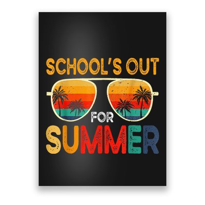 Retro Schools Out For Summer Poster
