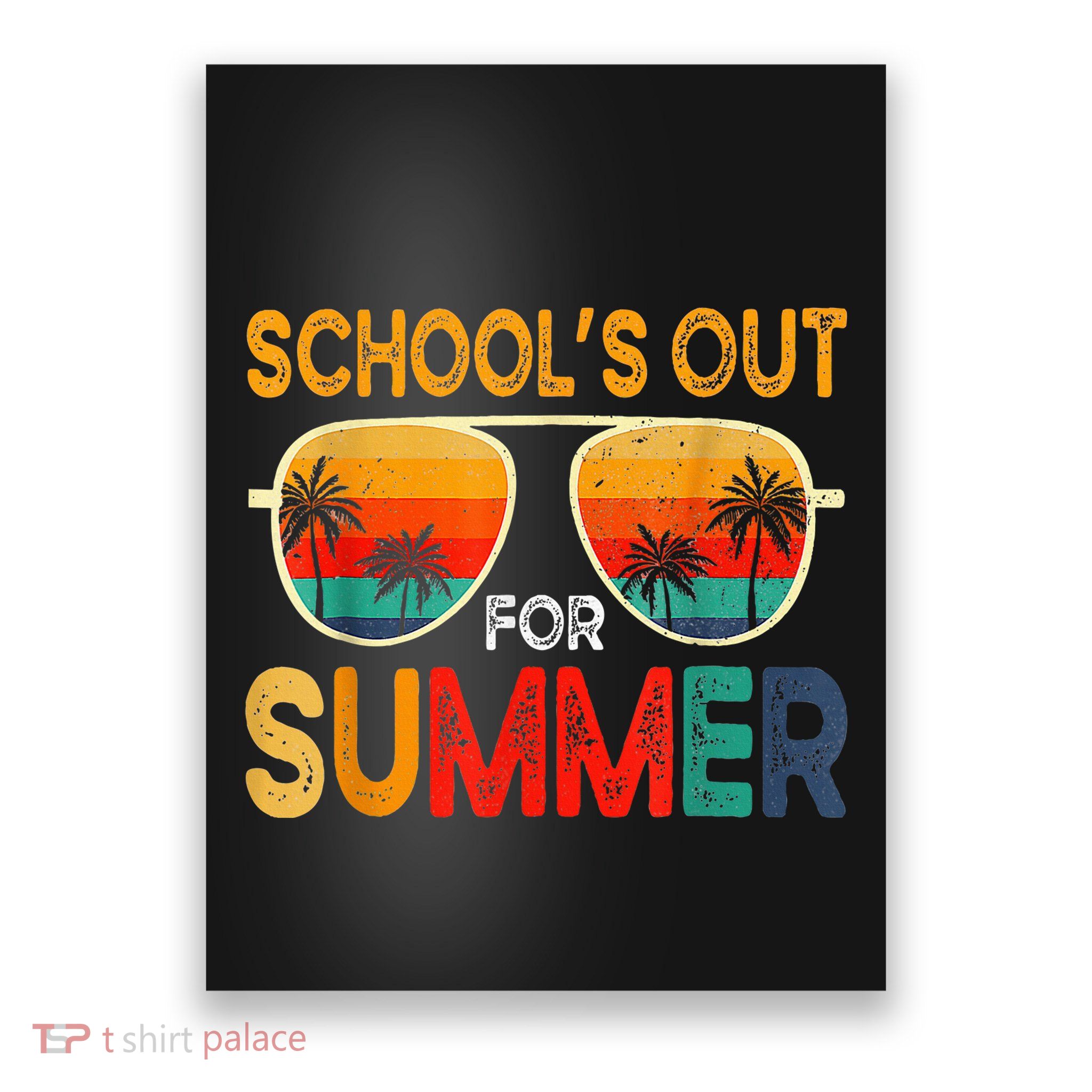Retro Schools Out For Summer Poster