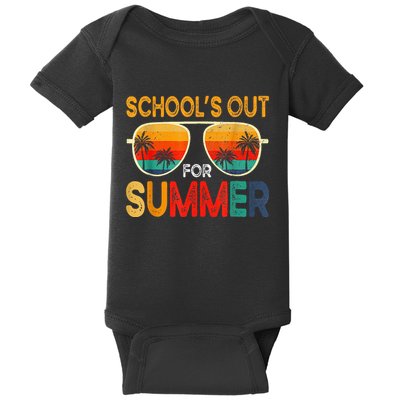 Retro Schools Out For Summer Baby Bodysuit