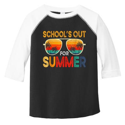 Retro Schools Out For Summer Toddler Fine Jersey T-Shirt