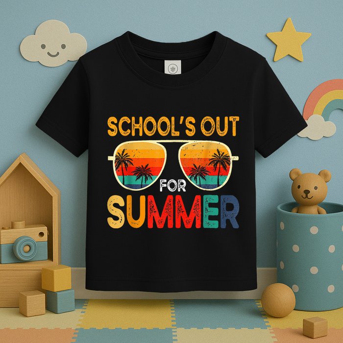 Retro Schools Out For Summer Toddler T-Shirt