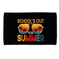 Retro Schools Out For Summer Microfiber Hand Towel