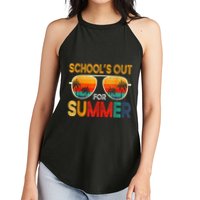Retro Schools Out For Summer Women's Perfect Tri Rocker Tank