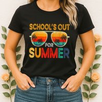 Retro Schools Out For Summer Womens T-Shirt