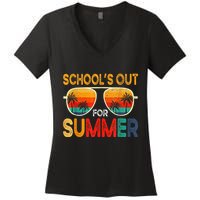Retro Schools Out For Summer Women's V-Neck T-Shirt