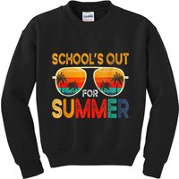Retro Schools Out For Summer Kids Sweatshirt