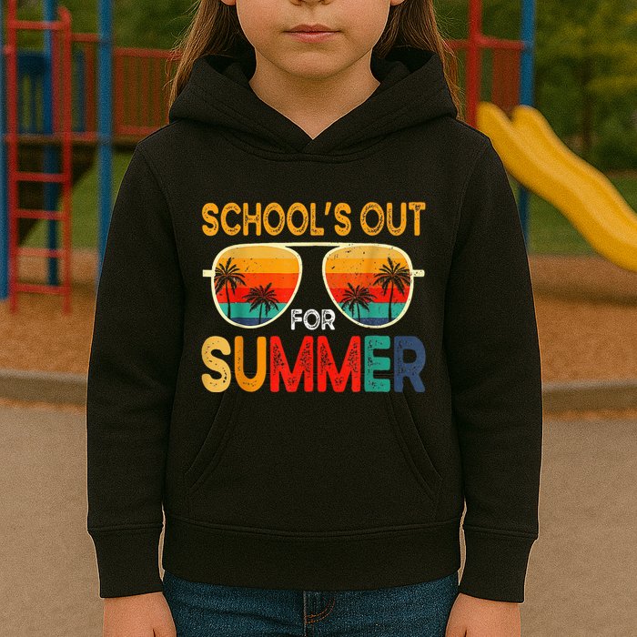 Retro Schools Out For Summer Kids Hoodie