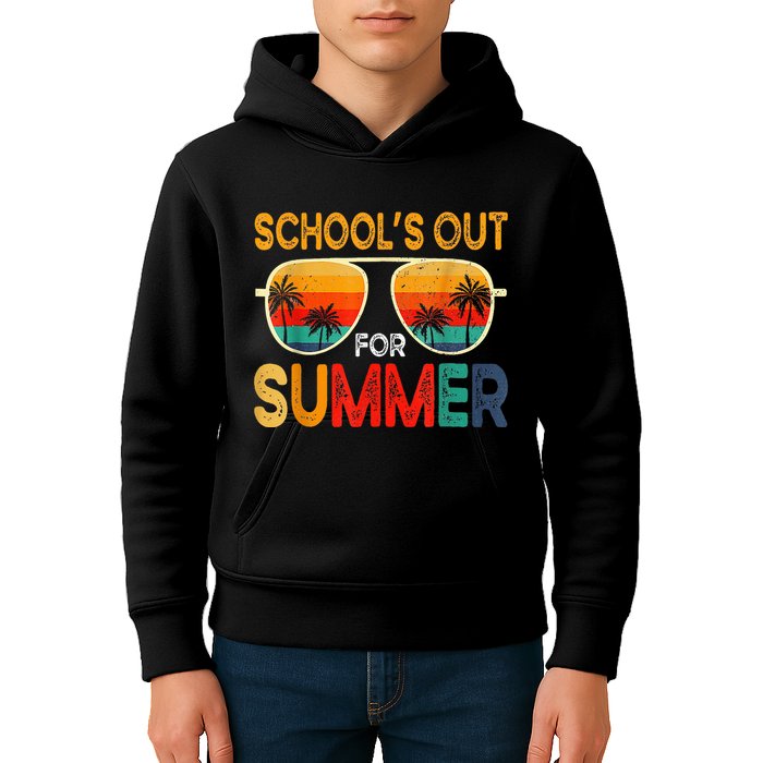 Retro Schools Out For Summer Kids Hoodie