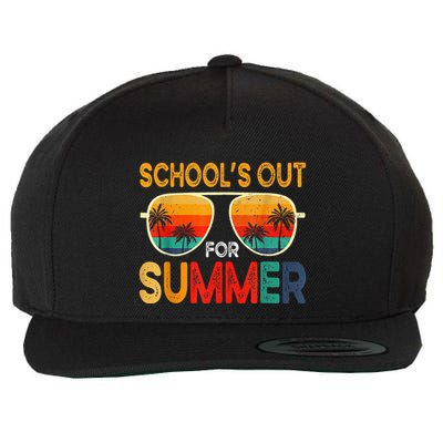 Retro Schools Out For Summer Wool Snapback Cap