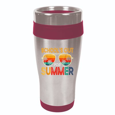 Retro Schools Out For Summer 16oz Travel Tumbler