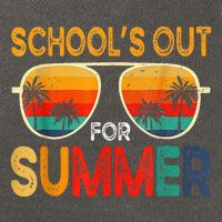 Retro Schools Out For Summer Cotton Canvas Backpack