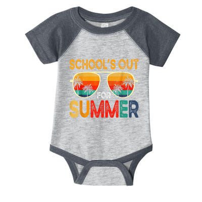 Retro Schools Out For Summer Infant Baby Jersey Bodysuit