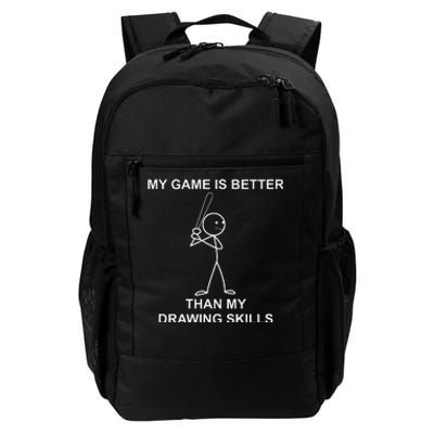 retro Stick people saying for baseball players. Daily Commute Backpack