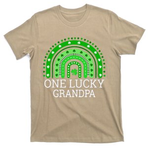 Rainbow St PatrickS Day Irish One Lucky Grandpa T-Shirt