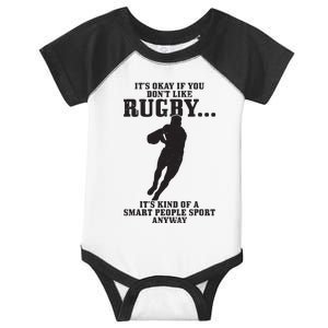 Rugby Smart People Sport Funny Rugby Player Infant Baby Jersey Bodysuit