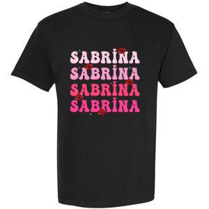 Retro Sabrina Personalized Name I Love Sabrina Groovy Meme Garment-Dyed Heavyweight T-Shirt