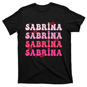 Retro Sabrina Personalized Name I Love Sabrina Groovy Meme T-Shirt