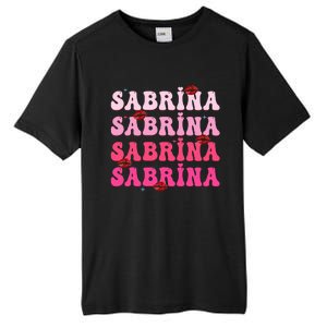 Retro Sabrina Personalized Name I Love Sabrina Groovy Meme Tall Fusion ChromaSoft Performance T-Shirt