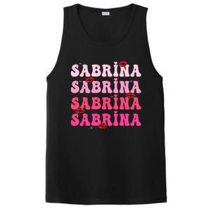 Retro Sabrina Personalized Name I Love Sabrina Groovy Meme PosiCharge Competitor Tank